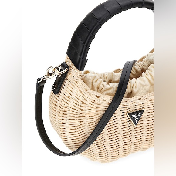 New GUESS Sveiney Straw Mini Shoulder Bag - Picture 11 of 11